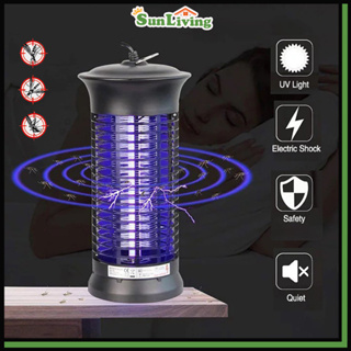 ⚡ Electric Shock Mosquito Killer Portable Insect Lamp Indoor Safe Non-toxic Quiet UV Light Bug Zapper Replaceable Bulb
