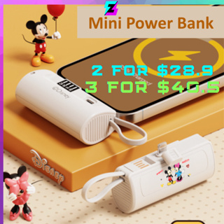 [SG Stock] Z Tech 5000mAh Mini Portable Power bank Fast Charging Favourite Cartoon Designs Powerbank Battery Bank