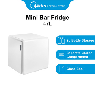 [Bulky] Midea MDRD86FGD01-SG White Mini Bar Fridge 47L, Energy Rating 2 Ticks