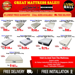 Living Mall - All Size Mattress Available - FREE Delivery