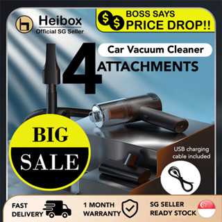 Heibox 4 Attachment 9000PA Handheld Mini Cordless Car Vacuum Cleaner or Home Use
