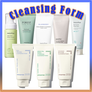 innisfree Cleanser #1(GREEN TEA Amino Hydrating, Volcanic Pore, Bija Trouble, Forest for Men Shaving, Blueberry Rebalancing5.5)