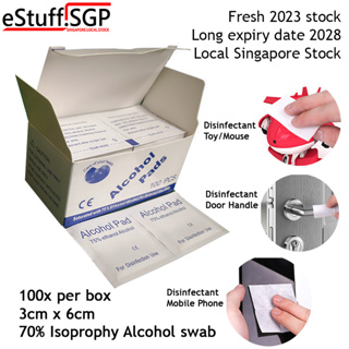 70% Isopropyl Alcohol pad (100x disposal single use swab) 3cm x 6cm