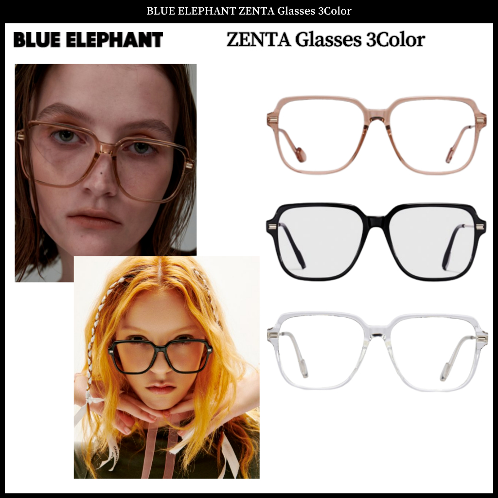 BLUE ELEPHANT クリアラウンドメガネ
