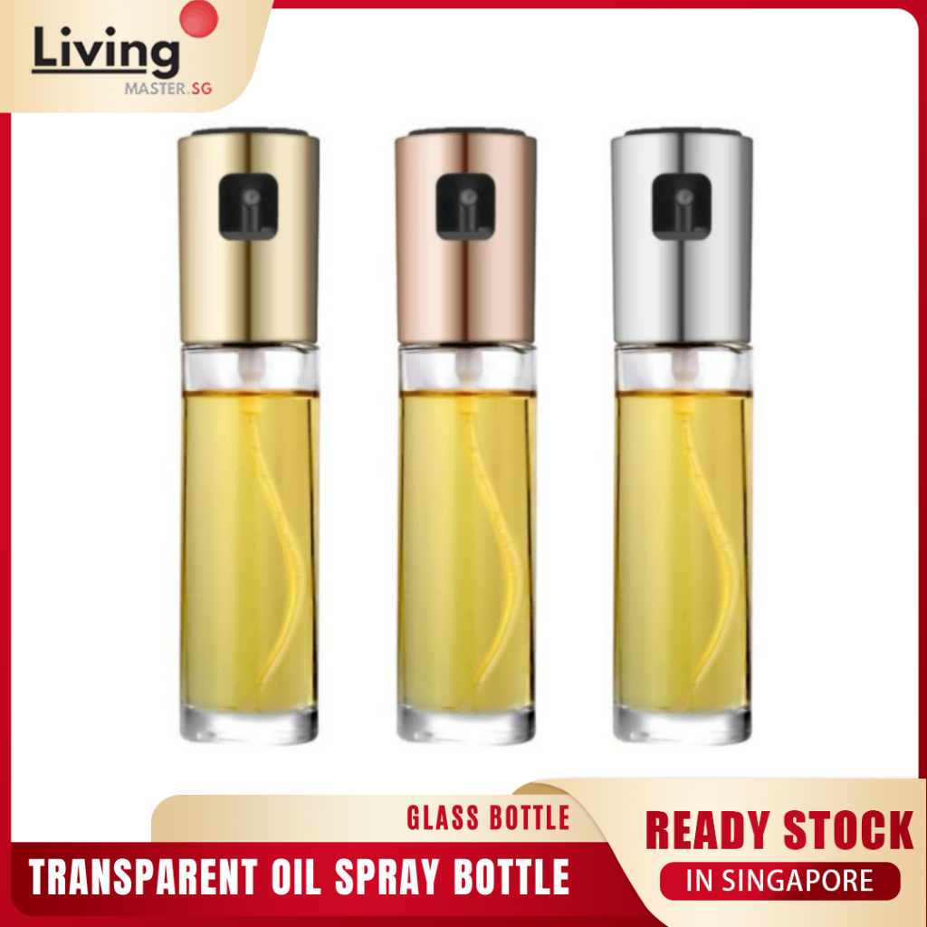 Glass Olive Pump Spray Bottle Oil Sprayer Pot