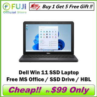 Dell Intel SSD Laptop / 1000GB + 4GB RAM / Windows 11 + Free MS Office Or Chrome OS / Local Seller / Fast Shipping