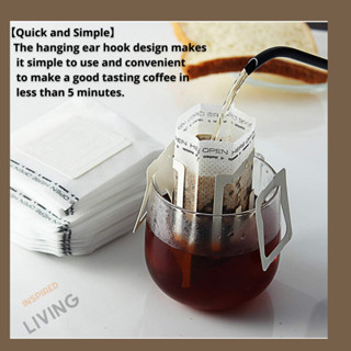 50 PC Disposable Coffee Drip bag - Ear hanging Style filter , portable and easy to use #3