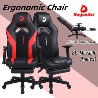 【Claim Offer-$5】Ragonfist Professional Gaming Chair Racing Car Chairr Ergonomic Computer Chair 2D Movable Handrail Office Chair Boss Chair——5 Years Warranty