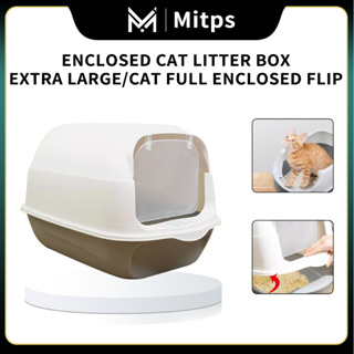 [LARGE CLOSED LITTER BOX]Enclosed Cat Litter Box/Extra Large/Cat Full Enclosed Flip
