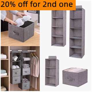 【20% OFF For 2nd】Hanging Wardrobe Organiser Closet Storage Bag Organizer Storage Clothes Storage Box