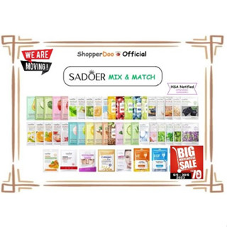 [In-store Cashback selected $0.18 - $0.22 !!!] SADOER, ZOZU, BIOAQUA Facial Sheet Mask, Neck Mask, Sleeping Gel Mask