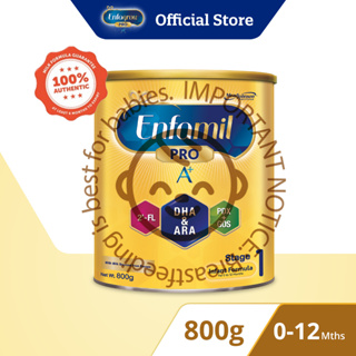 Enfamil Pro A+ Stage 1  Infant baby Milk Powder Formula (0-12M) 800g