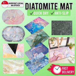 Diatomite Floor Mats Quick Drying Highly Moisture Absorbent Bathroom Floor Anti-Slip Mat(Soft)