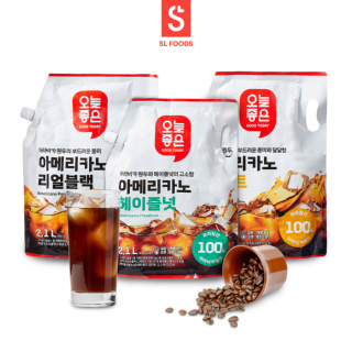 [LOTTE] Good Today - Coffee Americano Bulk Pack 2.1L (Black/Sweet/Hazelnut) - Korean