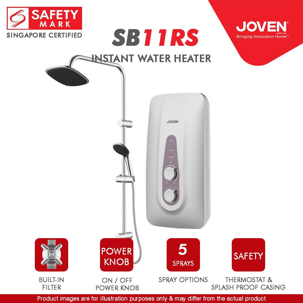 Joven SB11Rainshower (Silver) Instant Water Heater | Shopee Singapore