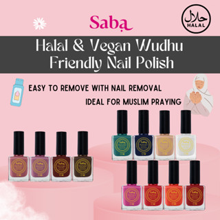 Saba Breathable Nail Polish - Wudhu Friendly, Cruelty Free, Vegan & Halal certified