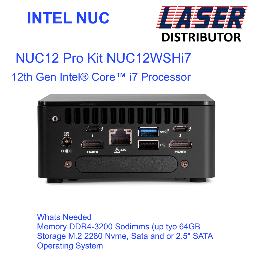 超目玉 intel nuc NUC12WSHI70000 i7-1260P ベアボーン - 通販 - www