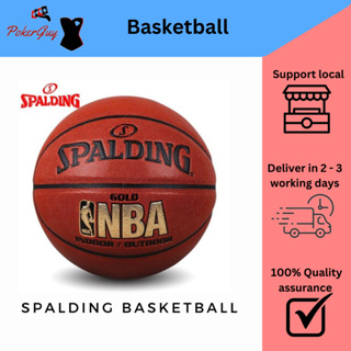 Spalding Basketball NBA74 606Y Indoor/outdoor Approved Match Basketball Size 7 Men's PU Leather Training Basketball