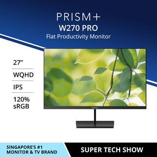 PRISM+ W270 PRO 27 WQHD [2560 x 1440] IPS 120% sRGB Professional Monitor