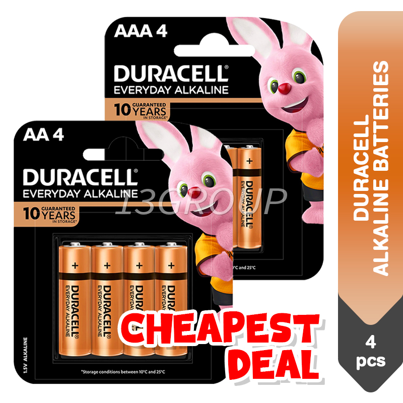 Duracell Alkaline AA / AAA Batteries, 4s [Min]