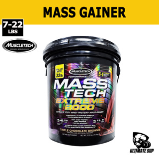 Muscletech, Mass Tech Extreme 2000| Masstech Elite, Mass Gainer, Protein Powder, Build Muscle, Masstech 7-22 lb (3.18kg)