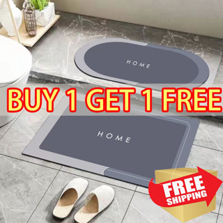 SG STOCK 💓 40*60cm Japanese Style Carpet Floor Mat Rug Kitchen Bath Mat Carpet Bath Mats floor mat bathroom diatomite mat