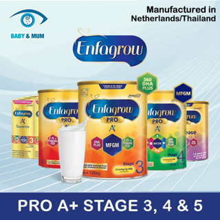Enfagrow Pro A+ Stage 3 / Stage 4 / Stage 5 1.65kg / 1.8kg | Made in Netherlands/Thailand for Singapore