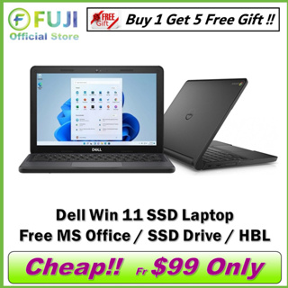 Dell SSD Laptop / HP SSD Laptop / 1000GB Storage / Windows 11 / Free MS Office  / Fast Boot Up / Local Seller / Fast Shi