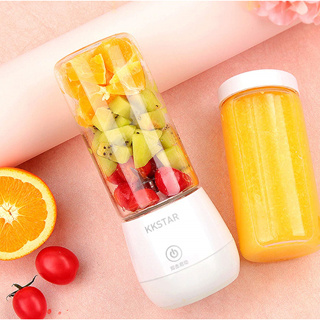 【SG 🇸🇬 Ready Stock】KKStar 450ML Portable Blender Multi-function Juicer 6 Blade Mini Juice Cup Household Food Fruit Mixer