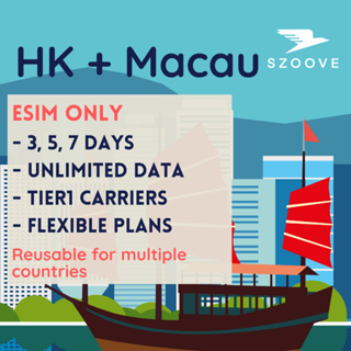 Hong Kong & Macau Unlimited Data SIM 🇭🇰 🇲🇴
