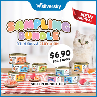 [Sampling Bundle] Sparkles Gravylicious & Jellylicious Cat Wet Food (8 cans) | Shopee Exclusive!