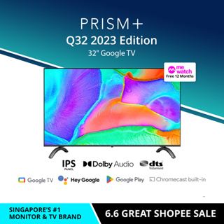 PRISM+ Q32 2023 Google TV | 32 inch | Inbuilt Chromecast | IPS Panel | Netflix & Youtube | Dolby Audio
