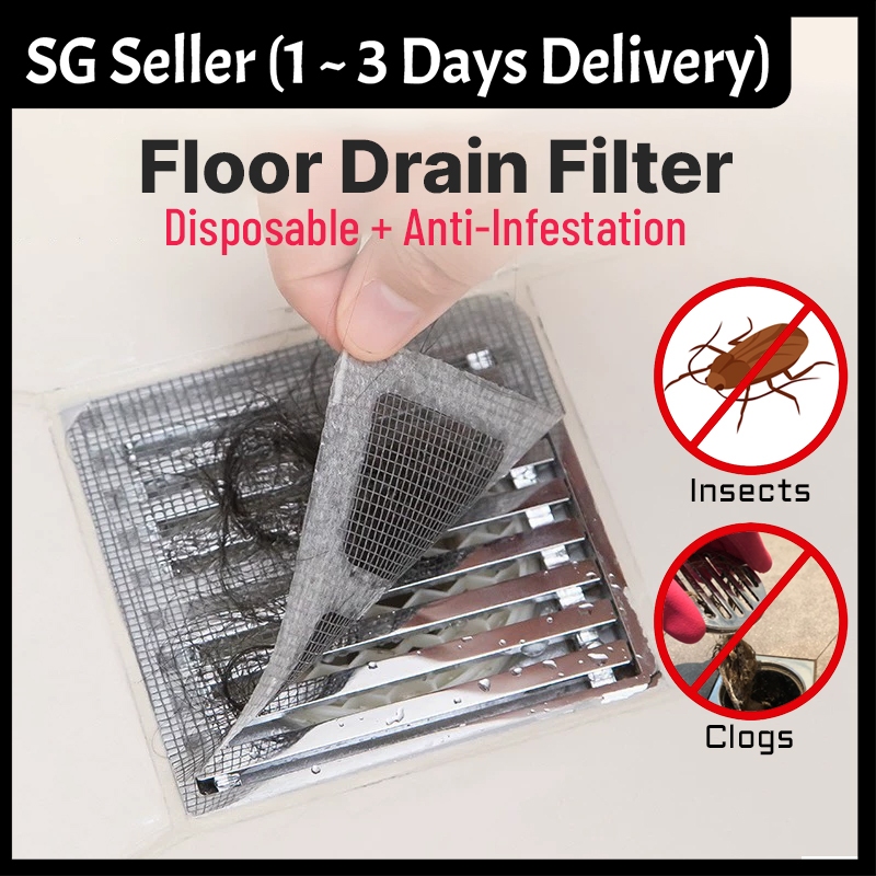 10 Pcs Pack Floor Drain Filter, Mesh, Cover - Disposable & Anti-Infestation, Hair Catcher & Drain Flies trap