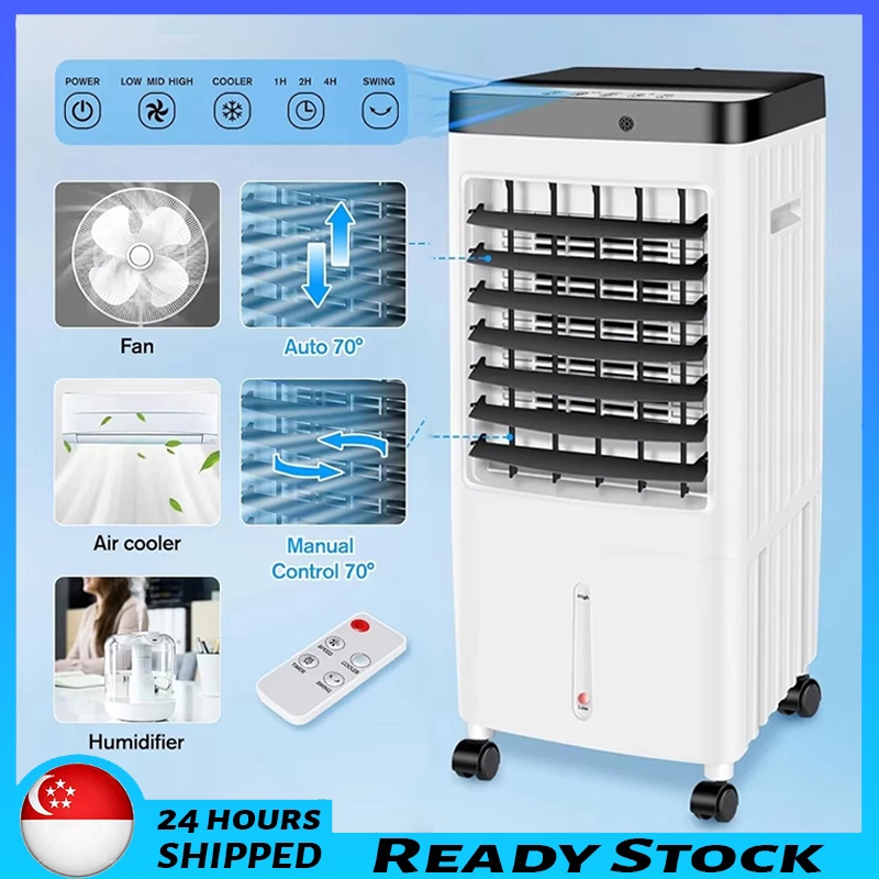 3-in-1 Air Cooler 10L Water Tank Air Cooler Windowless Portable Air Conditioner Powerful Cooler