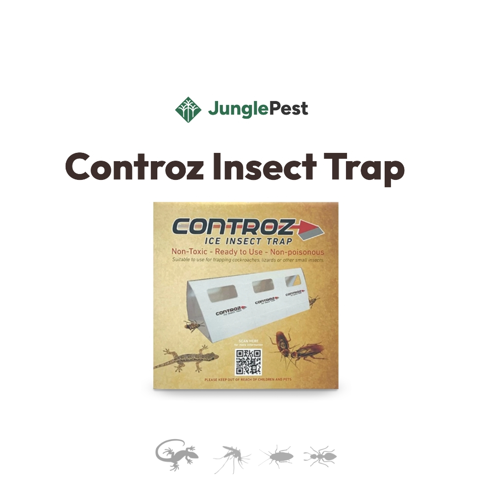 Controz ICE Insect Trap | 12pc Cockroach, Crawling Insect & Lizard Mini Glue Trap | Customise Size