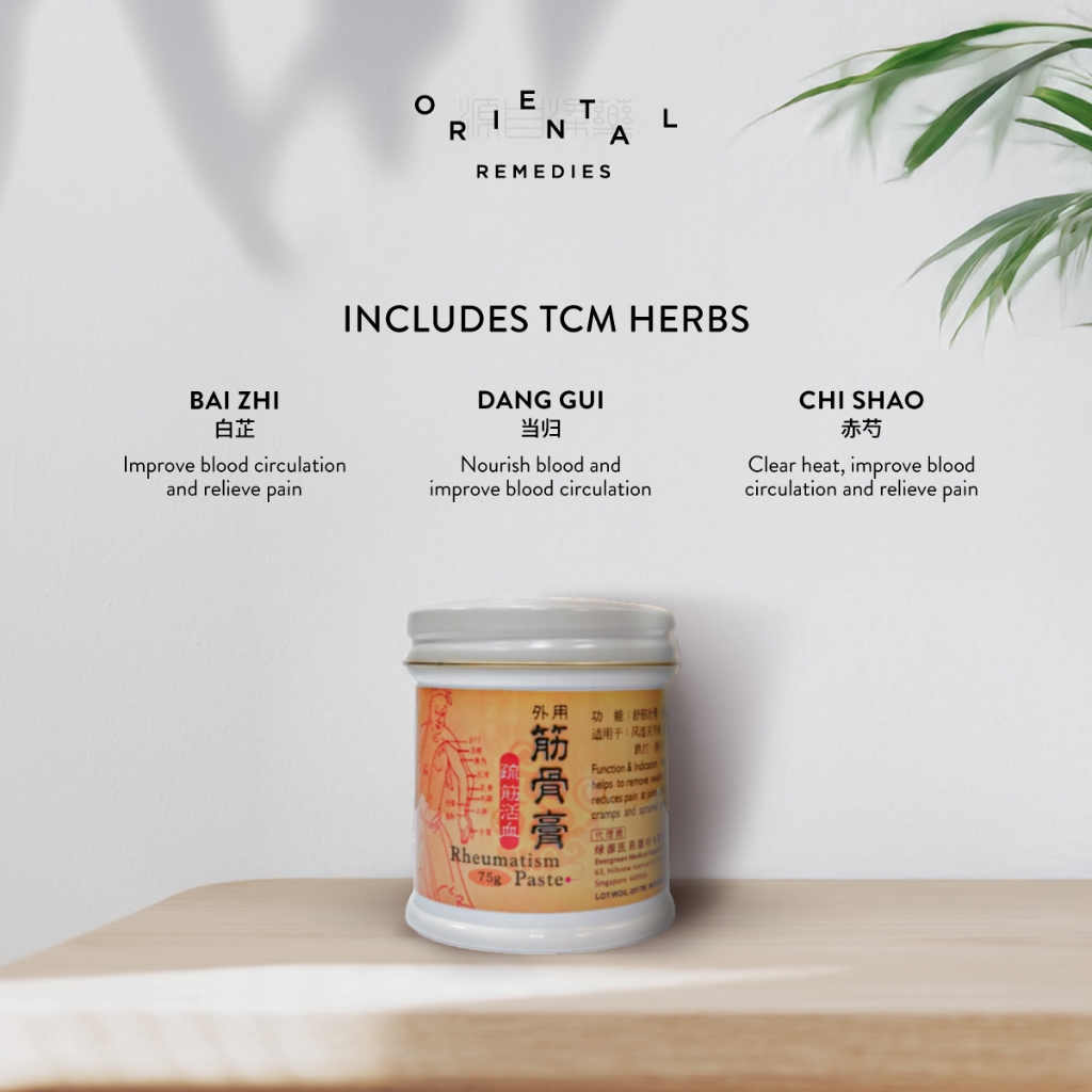 [Evergreen] TCM Rheumatism Paste 筋骨膏 – 消肿止痛 Pain Relief, Blood Circulation, Muscle Ache & Joint Pain