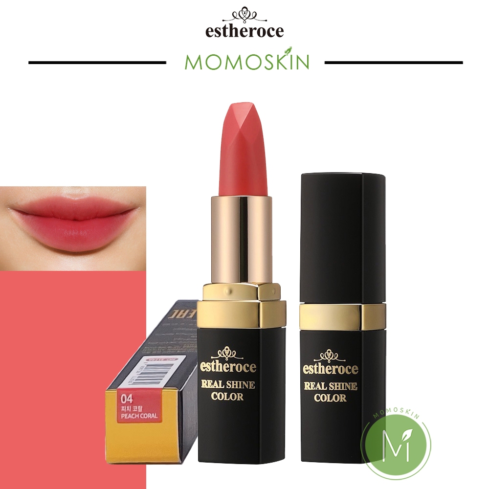 REAL SHINE COLOR MATTE LIPSTICK 04 PEACH CORAL