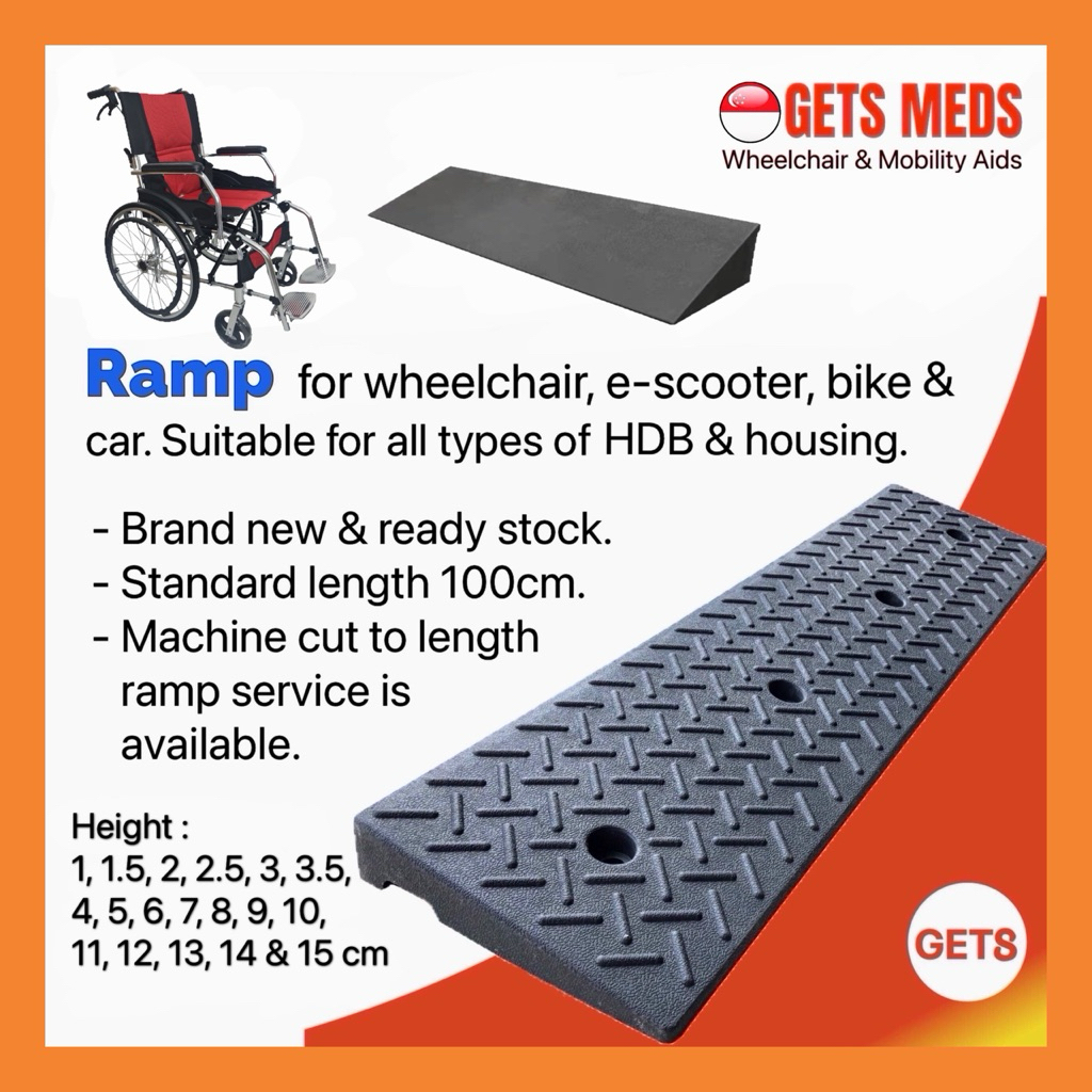 ゴム製ポータブル縁石ランプ、 Rubber Car Curb Ramp, Heavy Duty Shed Ramp, Slope R Curb