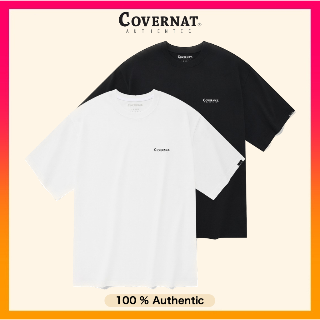 ★COVERNAT★ Small Authentic T-Shirt Black MUSINSA | COVERNAT Small Authentic Logo T-Shirt Black