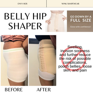 Wink Women's Belly and Hip Shaper Abdominal Binder - Black