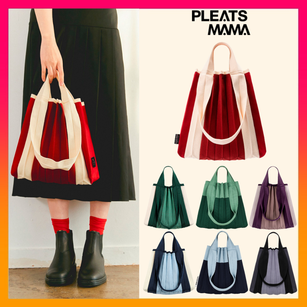 【PLEATSMAMA】Mini Cross Bow Bag (10colors) Mini Cross Bow Bag Light Blue : PLEATSMAMA: Sustainable Knit
