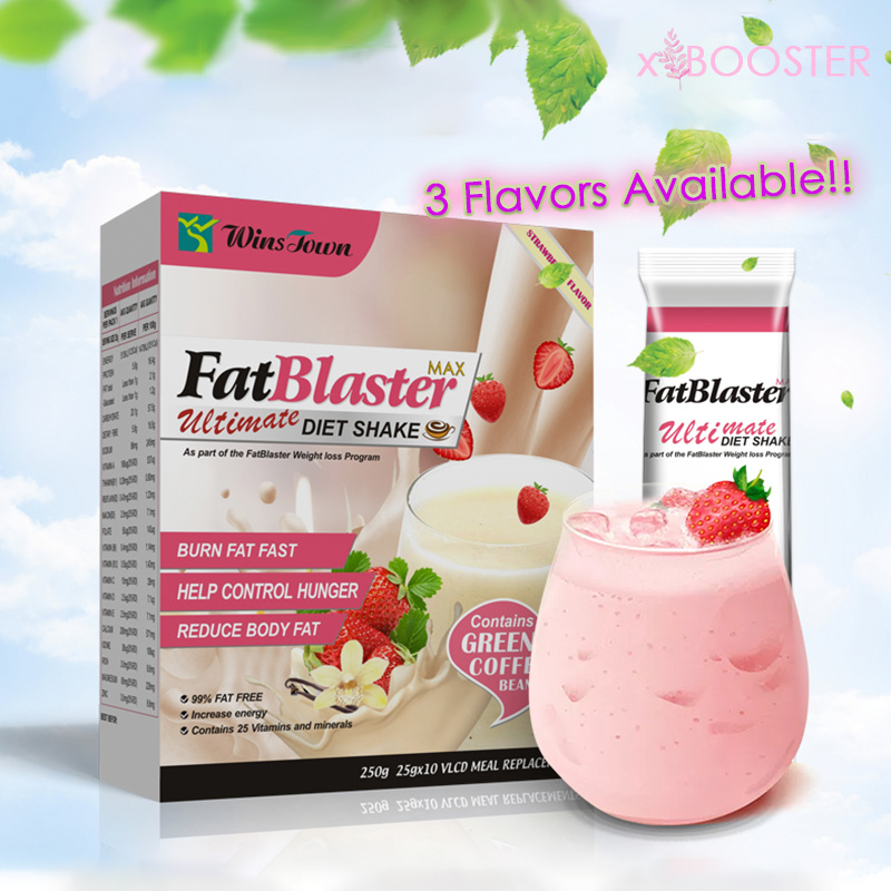 【SG Ready Stock】FatBlaster Diet Shake★Meal Replacement√Chocolate√Strawberry√Vanilla Flavor√25gx10 Sachet/Box√Weight Loss