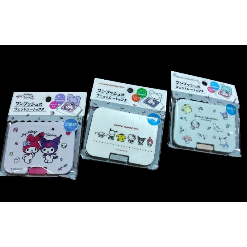 Japan sanrio characters wet wipe lid one touch anti-bacteria coated agent