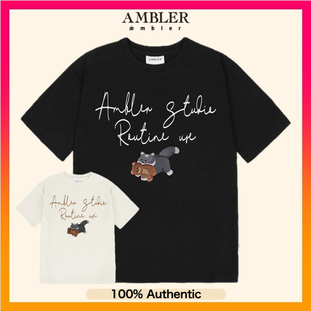 【AMBLER】 Unisex Reminisce Graphic Short Sleeve T-Shirt Men's T-Shirts - Ambler