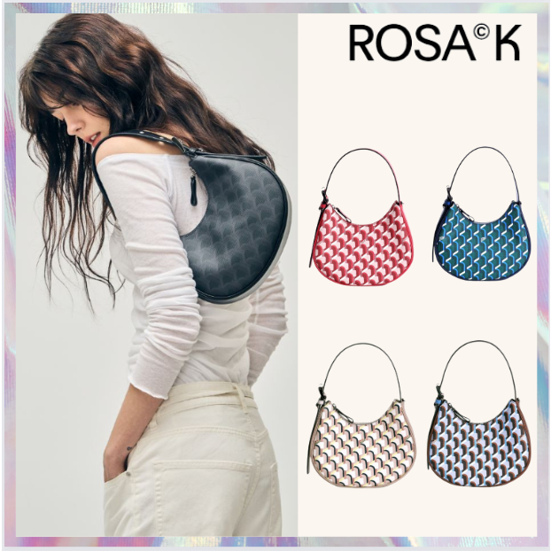 韓国大人気[rosa.K] MOONBELT MONOGRAM Shoulder Bag (BLUE) 韓国大人気[rosa.K] MOONBELT MONOGRAM Shoulder Bag (BLUE)