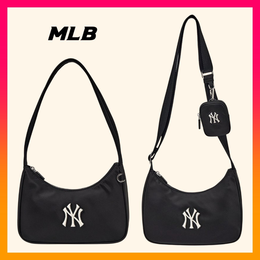 MLB キルティング ホーボーバッグ ラージ NY (Black) Buy MLB hobo bag At Sale Prices Online - August 2025