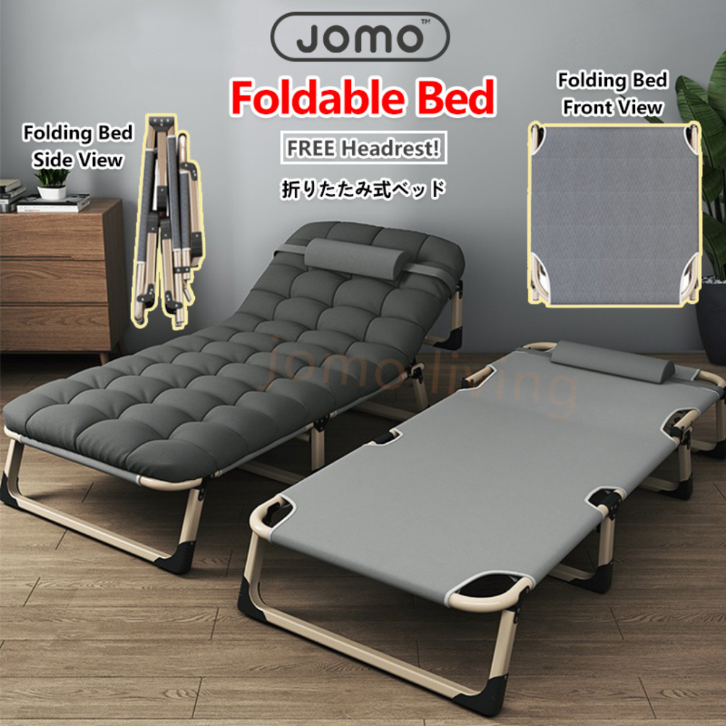 ✅SG Ready Stocks✅ JOMO Japanese Portable Folding Single Bed 75cm Wide Surface Lightweight Foldable bed