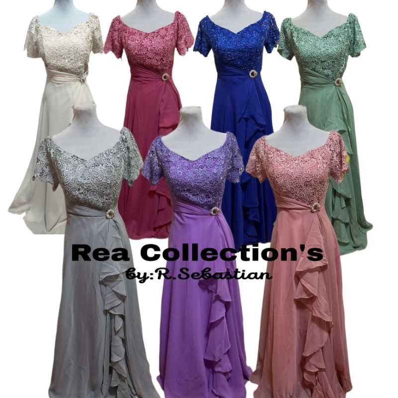 MOTHER/SPONSOR GOWN OFFSHOULDER PANYO DESIGN