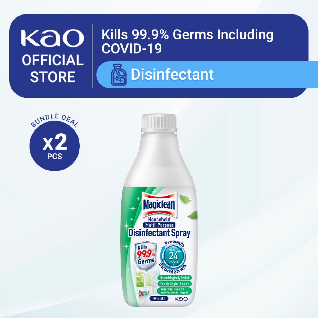 Magiclean Multi-Purpose Disinfectant Spray Refill 400ML (Bundle of 2)