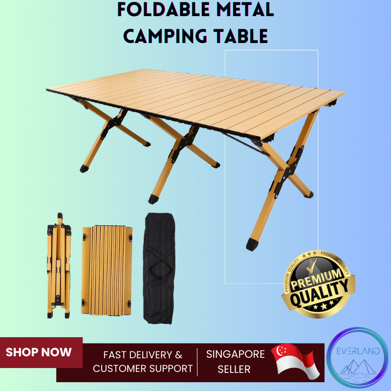 ⭐SG⭐60/120/150CM Outdoor Camping Table/ Foldable Table with FREE Carrier/Portable Picnic Camping Table and Camping Chair